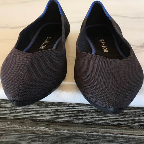 BEST SELLER 🔥 ROTHY’S BLACK THE POINT SLIP-ON SHOES - Picture 4 of 12